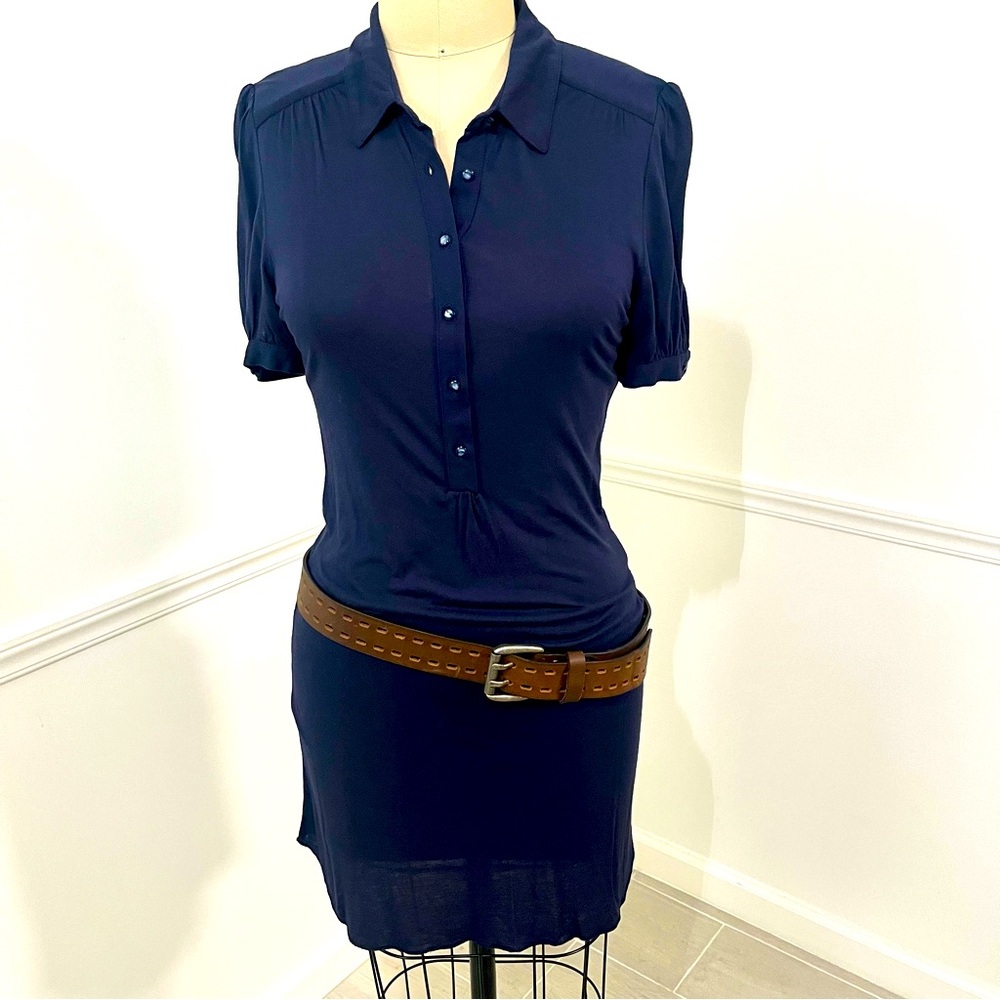 Genuine leather belt can be worn at natural waist or low on hips